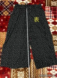 水玉模様のワイドパンツ Mサイズ