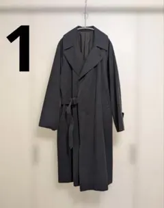18SS COMOLI ウールサージ タイロッケンコート ネイビー サイズ2