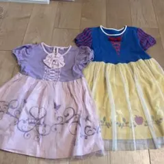 Disney プリンセス 半袖ワンピース 2着セット 110/120