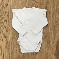 peekaboo アイボリー フリルロンパース 前開き　NBのサムネイル