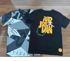 AirJordanTシャツ2枚完売品ジョーダンNIKE美品160ジュニア半袖
