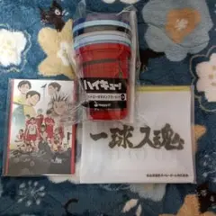 ハイキュー　happyくじ　タンブラーセット　ポストカードブック　フラットポーチ