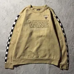 【Y8200】.VANS スウェット　トレーナー　サイズM ベージュ