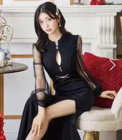 ブラックロングドレス JEWELS