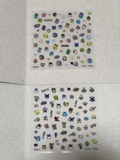 【匿名配送】たまごっち ネイルシールコレクション　デザインA.C