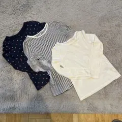 H&M オーガニックコットン 長袖カットソー 3枚セット