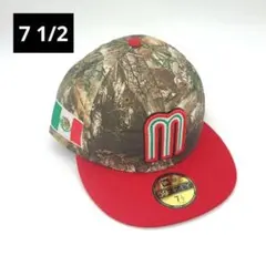 7 1/2 WBC メキシコ リアルツリーカモ 赤 ニューエラ キャップ