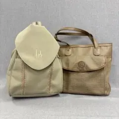 リュック トートバッグ 2点セット DONATELLA DOGA 他 ベージュ