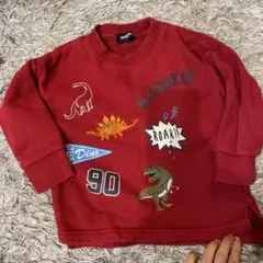 LÄDSKAP 恐竜プリント トレーナー 100