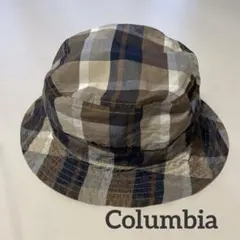 Columbia リバーシブルバケハ（チェック×ベージュ）サイズL/XL