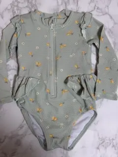 長袖水着 ミントグリーン 95cm