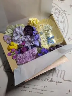【春を運ぶ青い花々】ドライフラワー詰め合わせ＊魔法の小箱（レジン・ポプリ用）A