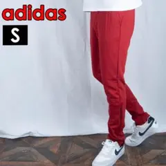 古着 ジャージ下 パンツ アディダスadidas S レッド赤 Y2402