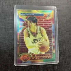 topps finest John Stockton Refractor