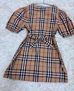 BURBERRY キッズ チェック柄 半袖ワンピース - メルカリ