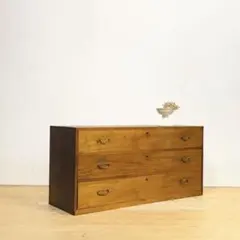 ローボード　引き出し　3段　木製　チェスト　和箪笥　古道具　古家具　アンティーク