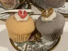 18.ハンドメイドアロマキャンドルカップケーキ2個セット