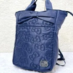 Hello Kitty ハローキティ 2way キルティング リボン リュック