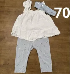 ベビー夏服　H&M 3点セット　女の子　70のサムネイル