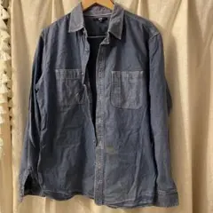 ダークブルーデニムシャツ