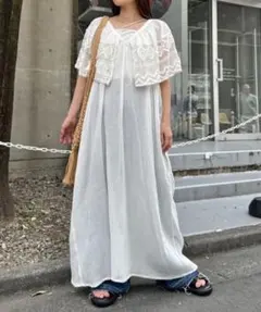 新品　チャオパニックティピー　ロングワンピース　ホワイトのサムネイル