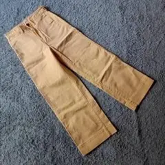 ✨GAP✨ギャップ♡ワイドレッグパンツ♡チノパン♡ハイライズ♡オレンジ(0)