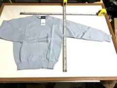 ユニクロ　綿100% 長袖丸首セーター　140cm 新品、タグ付　★え4357