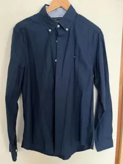 【未使用】TOMMY HILFIGER ネイビー ボタンダウンシャツ S/P