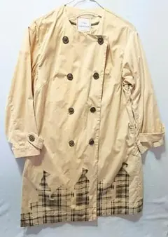 レア美品【フェリシモ】中村美稀コラボ★お城モチーフが素敵なデザインコート/春