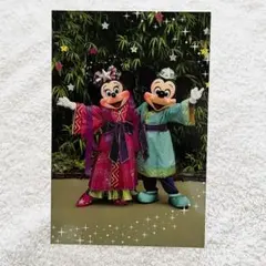 東京ディズニーランド　七夕　2009 ポストカード　ミッキー　ミニー