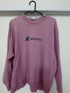 KANGOL 紫 クルーネック トレーナー Mのサムネイル
