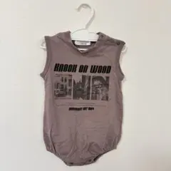 グレー ノースリーブロンパース 70~80