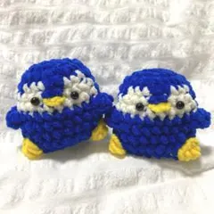 ペンギン②個セット可愛いハンドメイド編みぐるみ - メルカリ