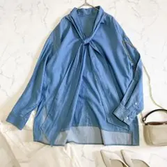 美品】【完売品】AMERI ボウタイブラウス リボン 夏コーデ タグ付 