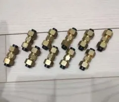 未使用品】エアコン2分4分フレアナット（キャップ付き）7セット