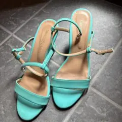 RODEOCROWNS ターコイズ サンダル Ｌ
