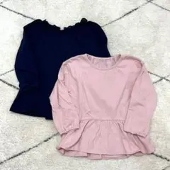 【ユニクロ】長袖カットソー2枚セット 90cm