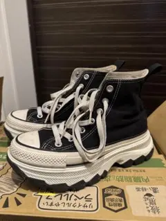 トレックウェーブ　コンバース　厚底　スニーカー