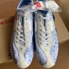 ニューバランス スニーカー ライトブルー×白24.5cm New balanceのサムネイル