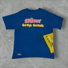 Stussy Skillz Tシャツ XL ブルー 00s 両面プリント