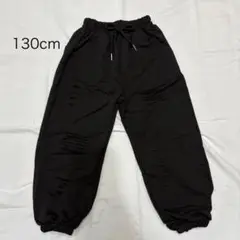 新品未使用　ダンス着　スウェットパンツ130cm 黒 ダメージ加工 パンツ