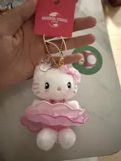 タグ付き　新品　ユニバ　キティちゃん　キーホルダーのサムネイル