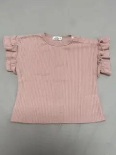 ペアマノン ワッフル 袖フリル トップス Tシャツ カットソー