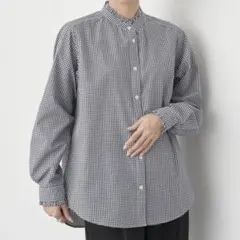 スタンドフリルシャツ