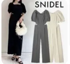 定価19800円】 SNIDEL ベアオールインワン グレー - メルカリ