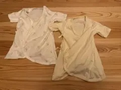 ユニクロ　コンビ肌着　UNIQLO 2着セット　くま　イエロー 黄色