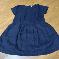 無印良品　半袖麻ワンピース