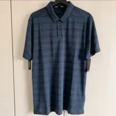 Lくらい　 NIKE　ナイキ ゴルフ メンズ ポロシャツ　ネイビー×グリーン系