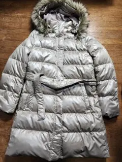 ユニクロDown collection 　フード付きロングダウン　Lサイズ