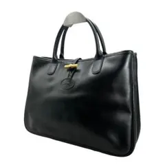 ロンシャン レザー　トートバッグ ブラック 本革 フランス製